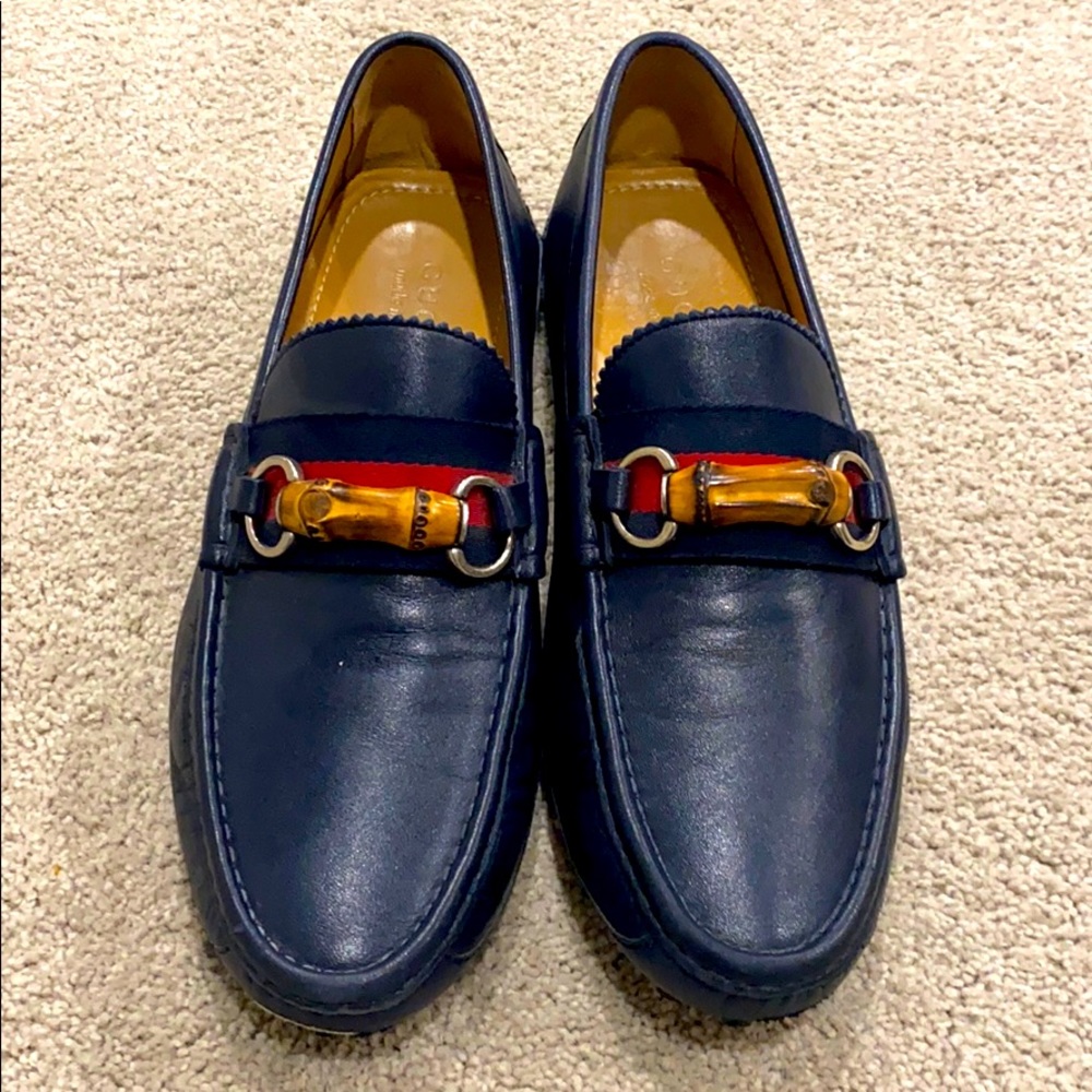 Gucci Mens Loafer/Driver (Navy Size 9)